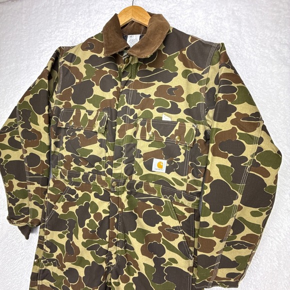 Vintage Carhartt Camo Coveralls Jumpsuit Mens 38 Tall RQ103 NWT NOS - Picture 10 of 16